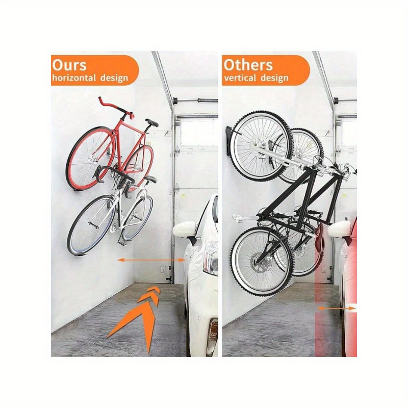 Cycling Gear Hanger - 철제 수평 자전거 페달 걸이 벽걸이형,