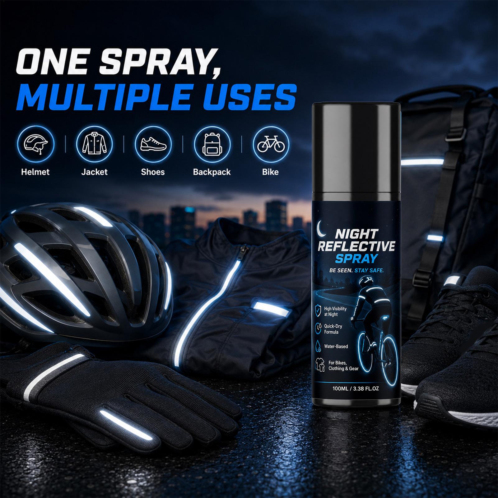 100ml 야간 반사 스프레이, 조깅, 자전거 타기,  - Cycling Visibility Gear 리뷰 및 가격