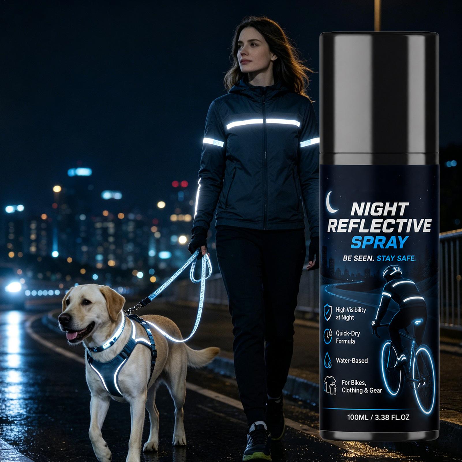 100ml 야간 반사 스프레이, 조깅, 자전거 타기,  - Cycling Visibility Gear 리뷰 및 가격