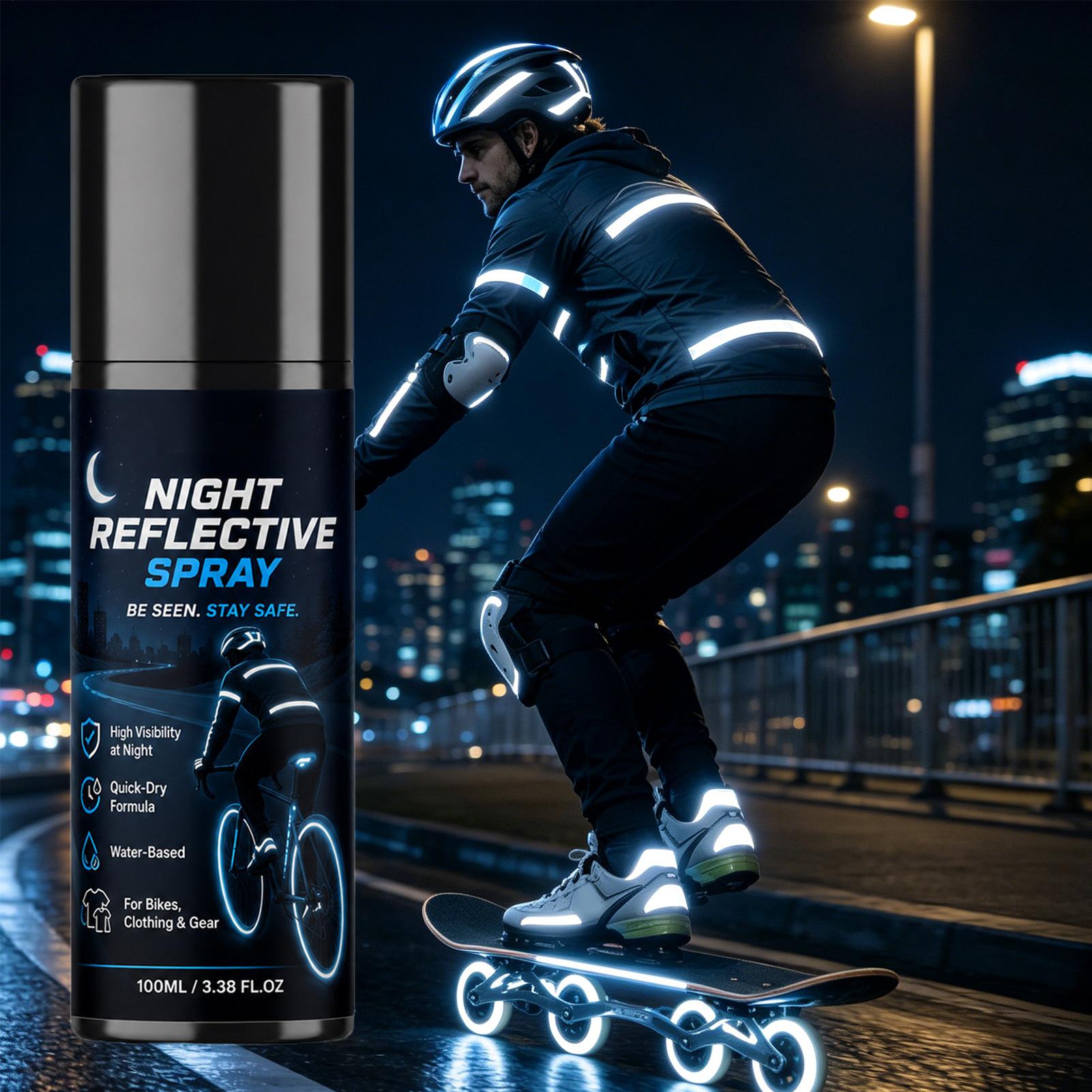 100ml 야간 반사 스프레이, 조깅, 자전거 타기,  - Cycling Visibility Gear 리뷰 및 가격