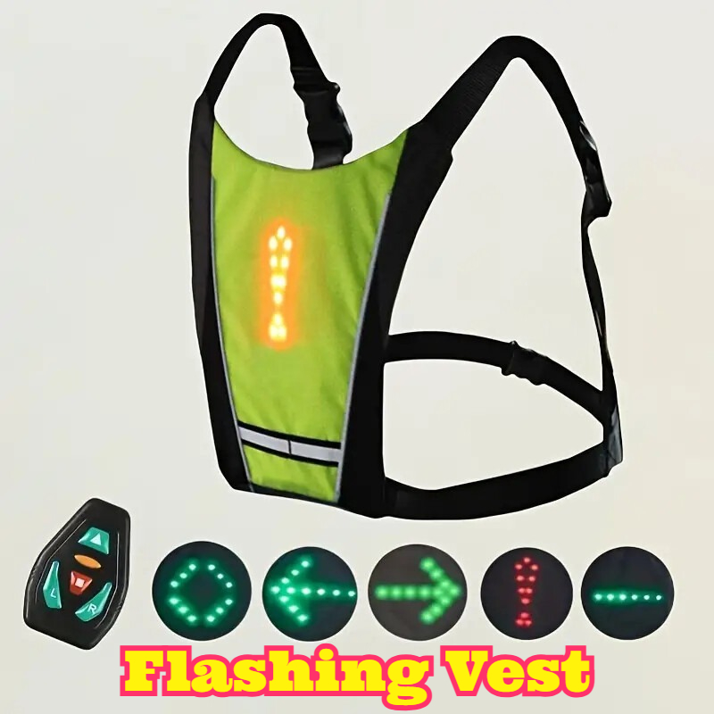 LED 리모컨 안전 조끼 방향지시등 고가시성 경고 장비 - Cycling Visibility Gear 리뷰 및 가격