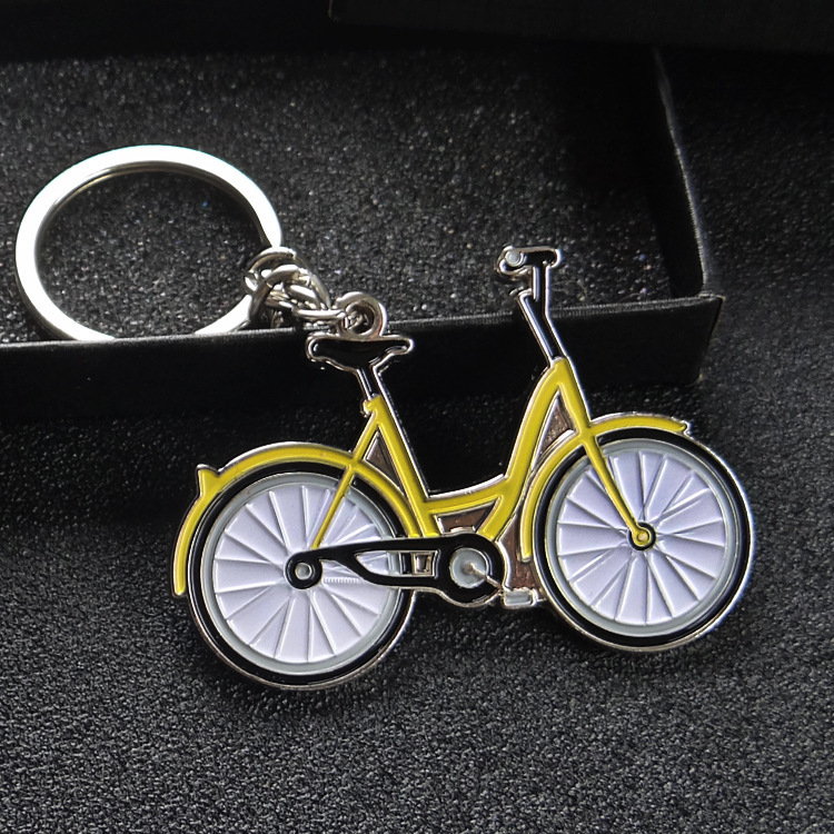 새로운 노란색 자전거 열쇠 고리 남자 패션 창의력 금속 - Yellow Cycling Gear 리뷰 및 가격