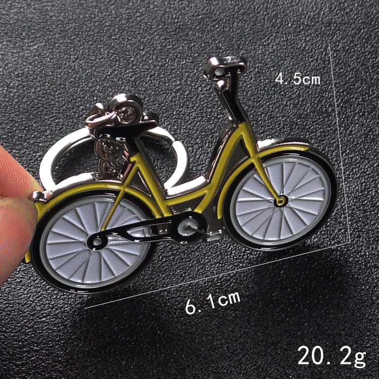 새로운 노란색 자전거 열쇠 고리 남자 패션 창의력 금속 - Yellow Cycling Gear 리뷰 및 가격