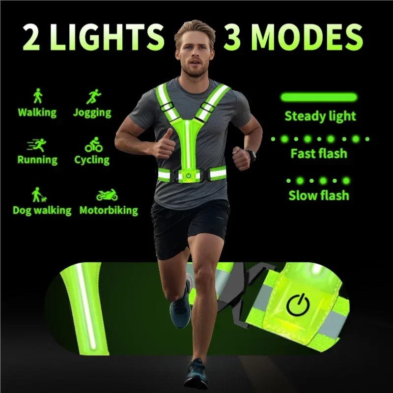 LED Reflective Vest Running Ge - Reflective Cycling Vest 리뷰 및 가격