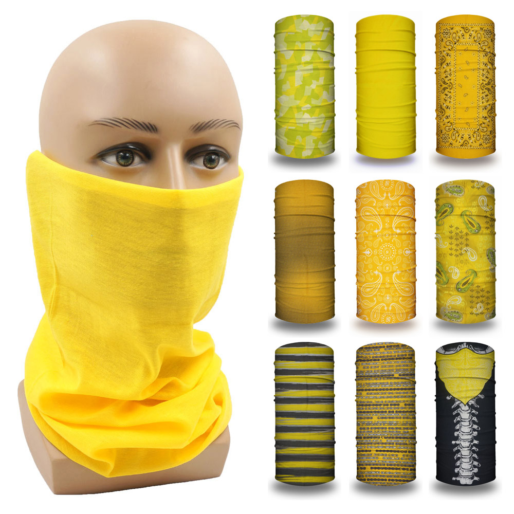 노란색 튜브 야외 두건 여성 러닝 하이킹 모자를 쓰고  - Yellow Cycling Gear 리뷰 및 가격