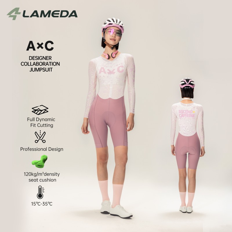 LAMEDA 여성용 사이클링 점프수트 긴팔 반바지 일체 - Cycling Gear Women Sale 리뷰 및 가격