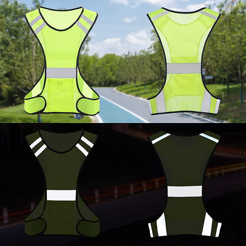 야간 러닝 및 사이클링용 가벼운 통기성 보호 조끼, 형 - Reflective Cycling Vest 리뷰 및 가격