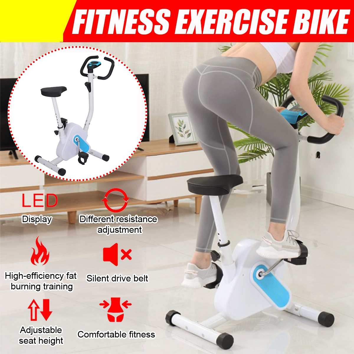 LED 디스플레이 사이클링 머신 운동 훈련 편안한 피트 - Cycling Gear Indoor 리뷰 및 가격
